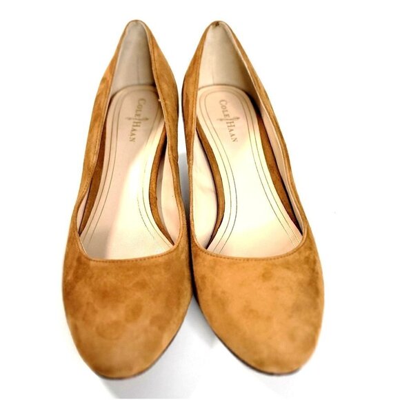Cole Haan Womens Low block Heel Pumps Suede Size US 7B - Picture 3 of 15